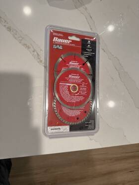 206adgs-4ab Bauer 4 Inch Assorted 3pc Diamond Blades Segmented/turbo/continuous Rim #206adgs-4ab