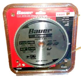 20701a-b7 Bauer 57094 7-1/4 Inch Miter And Circular Saw Blade -140t Thin Kerf 5/8 Arbor- #20701a-b7