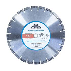 Benchmark Abrasives Bm-dicoml140-12mm 1 14 Inch Turbo Combo Diamond Blade With Steel Core Saw Blades Benchmark Abrasives Bm-dicoml140-12mm 1 14 Inch Turbo Combo Diamond Blade With Steel Core Saw Blades