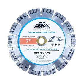 Benchmark Abrasives Bm-diturl070-12mm 5 7 Inch Segmented Turbo Diamond Blade For Angle Grinder Cu