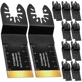 Bequemhaus-251103001 Bequemhaus Oscillating Tool Blade Kit 20pcs Universal Multitool Blades Multi Tools Tita
