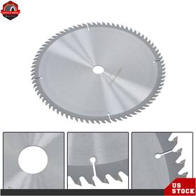 Ber581325 Berliii 12 Inch 80 Tooth 25.44mm Arbor Carbide Saw Blade For Wood Aluminum New