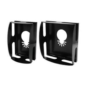 Biaungdo 705353076763 Square Slot Cutter 2 Pcs Stainless Steel Outlet Cutout Multi-tools Car