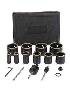 Bkbkb07 Binota M42 Bi-metal Hole Saw Set 14pc For Metal Wood Plywood Pv... Fast Ship