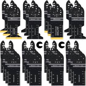 Bionso 313096392332 28pcs Oscillating Saw Blades Professional Universal Titanium Multitool B
