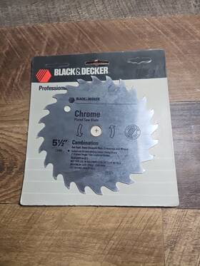 73-100 Black Decker New And 5 1/2 Chrome Plated Fast Cut Combo Saw Blade