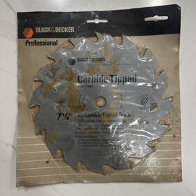 73-388 Black Decker 73388 And 7-1/4 Inch X 16 Tooth Carbide Circular Saw Blade Nos England