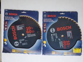 Bosch 000346340624 2 10 Inch X 60 Tooth Crosscut And 40 General Purpose Saw Blades