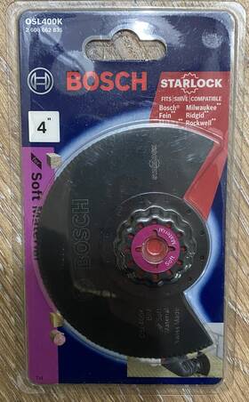 Bosch 000346480511 Starlock 4 Inch Soft Material Bi-metal Oscillating Multi-tool Blade