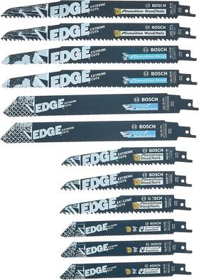 2610066827 Bosch Genuine 12 Pc. Edge Pro-demo Reciprocating Saw Blade Set -