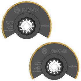 Bosch 686910444976 2 Pack 3-1/2 Inch Starlock Multi Tool Titanium Saw Blades - Osl312t-2pk