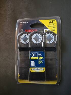 Osc114f-3 Bosch Osc114f 1-1/4 Inch Bim Jpn Plunge Blade 3-pack Wood And Metal /483