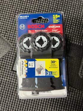 Osl114f-3 Bosch Starlock 1-1/4 Inch X 4 L Metal Plunge Blade 3 Pk