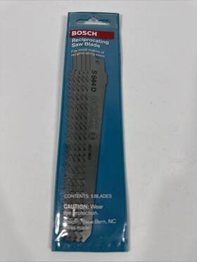S644d Bosch Reciprocating Saw Blade 150mm 6 Tpi - 5 Pack