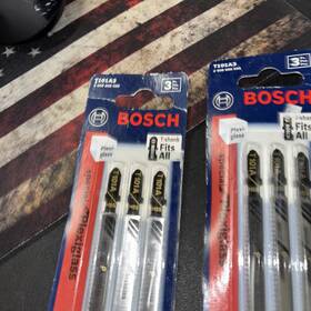 T101a3 Bosch 3 Blades Of 4 Inch 14 Tpi Plexiglass Cutting T-shank Jig Saw 2x