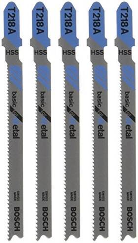 T218a Bosch 5pc 17-24 Tpi T Shank Jig Saw Blades 3-5/8 Inch P - 5 Pcs