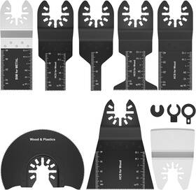 20dm000d377918j8708d1 Brand Abizarch 8pcs Oscillating Saw Tool Blades Set Bi-metal Stainless Steel Multitool