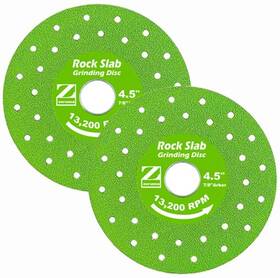 145-z Branded 2 Pack 4.5 Inch Rock Slab Grinding Discs 1.2 Diamond Tile Blade 7/8 Arbor New