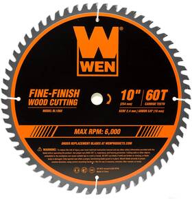 Bl1060 Branded01 10-inch 60-tooth Fine-finish Professional Woodworking Saw Blade For Miter