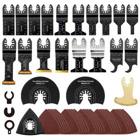 Breeker 553694643677 50-piece Oscillating Tool Blades Kit -universal Quick-change Multi-materialcu