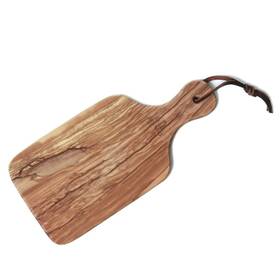 Ber54071 Browne Foodservice Berard 54071 French Olive-wood Handcrafted Cutting Board With Handle 10 Inch