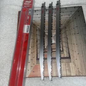 48-00-1305 Builders World Wholesale Distribution Milwaukee Sawzall Bl Pruning 5 Teeth 12 Inch Long Lot Of 3