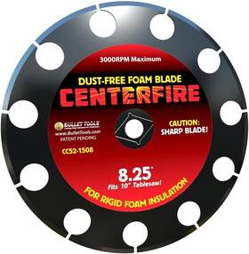 Cc52-1508 Bullet Tools 8.25 Inch Centerfire Dust Free Foam Blade Pink White
