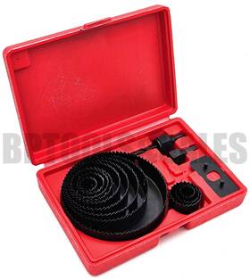 Czhs16p Cal Hawk 16pc Hole Saw Cutter Set 3/4 Inch - 5 Wood Plastic Sheet Metal Drill Bit Cutting