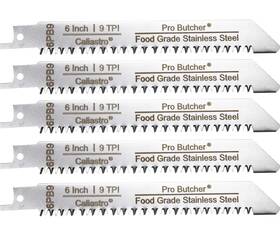 6pb9 Caliastro 6-inch Stainless Steel Frozen Meat Bone Cutting Saw Blades For Reciprocating