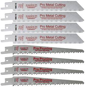 Caliastro 860400001133 6-inch Wood Pruning/cutting And Thick Metal Cutting Saw Blades For