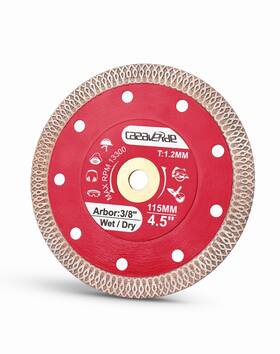 Rxsb-02 Casaverde 4.5 Inch Super Thin Diamond Tile Blade With 3/8 Arbor Cutting For Gran