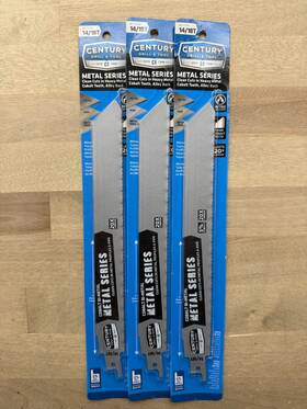18tx9 Century 07998 3pk Drill 14/18tx9 Inch Cobalt Bi-metal Contractor Series Blades
