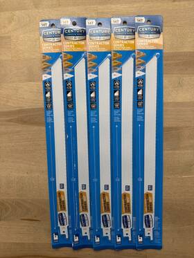 07214 Century Drill Contractor Bi-metal Cobalt Reciprocating Saw Blade 12 Inch X 14t