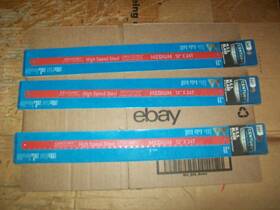 04338 Century Drill & Tool Co. 3 Cards Of Part # H.s.s. Hacksaw Blades 12 Inch X 24t
