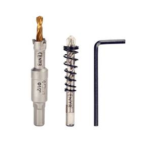 Chs113 Cenyb 1/2 Inch 13mm Tungsten Carbide Tipped Hole Saw With 2pcs Titanium-plated Pilot