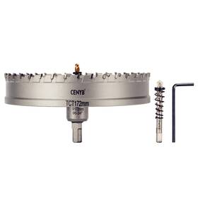Chs1172 Cenyb 6-3/4 Inch 172mm Tungsten Carbide Tipped Hole Saw With 2pcs Titanium-plated Pil
