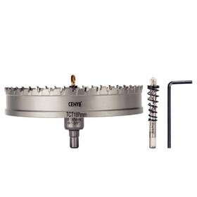 Chs1187 Cenyb 7-3/8 Inch 187mm Tungsten Carbide Tipped Hole Saw With 2pcs Titanium-plated Pil