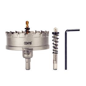 Chs189 Cenyb 3-1/2 Inch 89mm Tungsten Carbide Tipped Hole Saw With 2pcs Titanium-plated Pilo