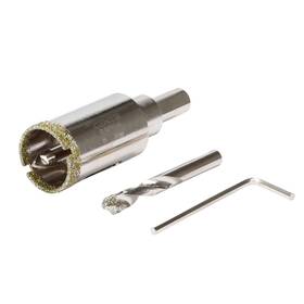 Dhs01024 Cenyb 15/16inch 24mm Diamond Hole Saw With Center Drill Bit And Diamond-coated Ce