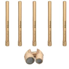 Chcywjgj 741866905244 Dry Diamond Drill Bits Set 5 Pcs 6mm 1/4 Inch Small Hole Saw Kit For Gr