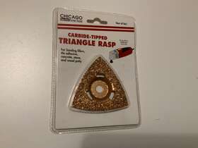 67461 Chicago Electric Carbide Tipped Triangle Rasp New