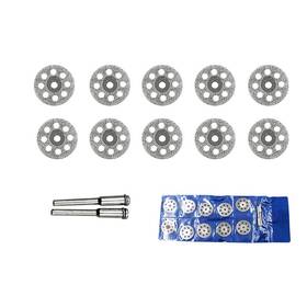 Chiloskit 765390288413 10 Pcs 25mm/ 1 Inch Diamond Cutting Discs Cut Off Wheel Coated Rotary T