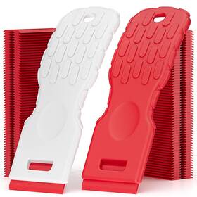 Cn-us-012 Cleanan Dual-width Plastic Razor Blade Scraper Tool Non Scratch - 2-pack With 100 Bla