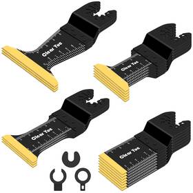 Clearyue 754131257702 18 Pcs Titanium Oscillating Tool Blades Universal Multi-tool Saw For