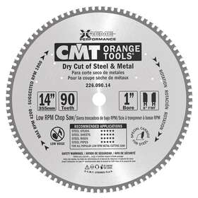 226.060.10 Cmt Industrial Dry Cut Steel Saw Blade 10-inch X 60 Teeth 8 Deg Fwf