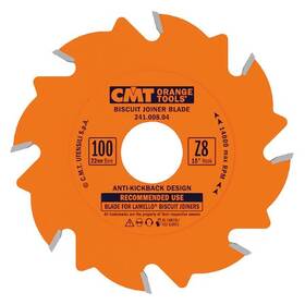 241.008.04 Cmt Biscuit Joiner Blade Flat 4 Inch Dia 8 Edges