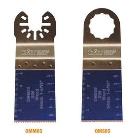 Omm05-x5 Cmt 664252043972 5 Pcs Plunge And Flush-cut Blade For Wood Extra Long Life Quick Releas