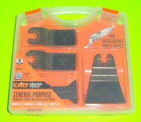 Cmt 664252050949 4 Pc Oscillating Multi-tool Blade Set Cut Wood Metal Plastic Pipe Fiberglass