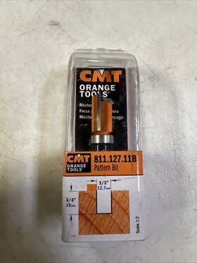 811.127.11b Cmt Pattern Bit With Bearing 1/4 Inch Shank 1/2 Dia Carbide-tipped