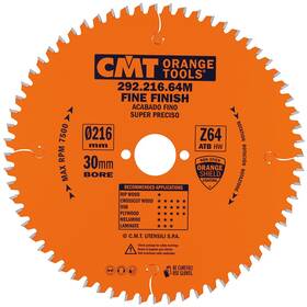 294.060.11m Cmt Orange Tools Finishing Crosscut Blade Compatible W Festool 260mm O 60 Teeth